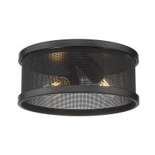 Golden 3168-FM11 BLK-BLK - Flush Mount - 11"