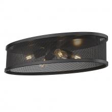 Golden 3168-FM24 BLK-BLK - Flush Mount - 24"