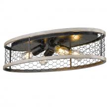 Golden 3171-FM24 BLK-CW - Flush Mount - 24"