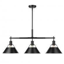 Golden 3306-LP BLK-BLK - Linear Pendant