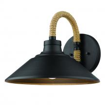 Golden 3318-1W NB - Journey 1-Light Wall Sconce in Natural Black