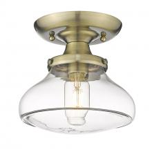 Golden 3419-SF AB-CLR - Semi-Flush