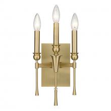 Golden 3509-WSC BCB - 3 Light Wall Sconce