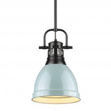 Golden 3604-S BLK-SF - Small Pendant with Rod