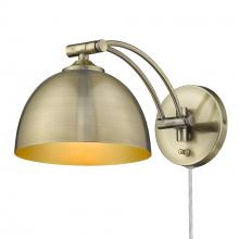 Golden 3688-A1W AB-AB - Rey Articulating 1 Light Wall Sconce