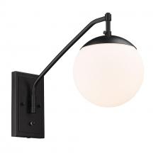 Golden 3699-A1W BLK-OP - 1 Light Articulating Wall Sconce