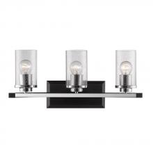 Golden 4309-BA3 BLK-SD - 3 Light Bath Vanity