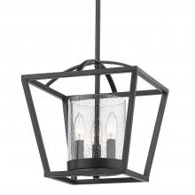 Golden 4309-M3 BLK-BLK-SD - Mini Chandelier (Convertible)