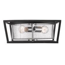 Golden 4309-FM BLK-SD - Mercer Flush Mount