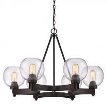 Golden 4855-6 RBZ-SD - 6 Light Chandelier