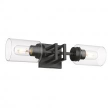 Golden 6070-2W BLK-BLK - 2 Light Wall Sconce