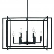 Golden 6070-9 BLK-BLK - 9 Light Chandelier