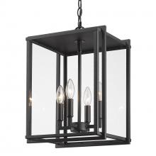 Golden 6071-O4P NB-CLR - 4 Light Pendant - Outdoor