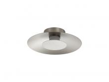 Golden 6400-FM12 SAN-SAN - Luma LED Flush Mount - 12" in Sand Nickel with Sand Nickel Shade