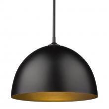 Golden 6956-L BLK-BLK - Large Pendant