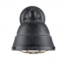 Golden 7312-1W BP - Bartlett 1 Light Wall Sconce in Black Patina