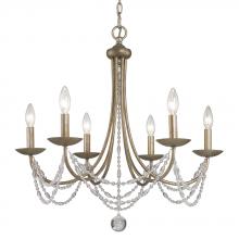 Golden 7644-6 GA - 6 Light Chandelier