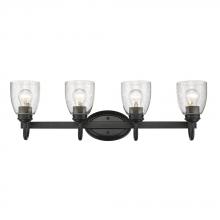 Golden 8001-BA4 BLK-SD - 4 Light Bath Vanity