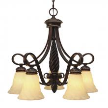 Golden 8106-D5 CDB - 5 Light Nook Chandelier