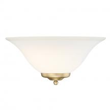 Golden 8355 BCB - Multi-Family 1 Light Wall Sconce in Brushed Champagne Bronze with Opal Glass Shade