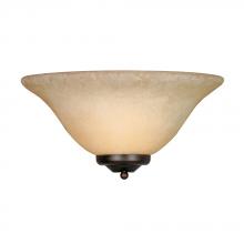Golden 8355 RBZ - Multi-Family 1 Light Wall Sconce in Rubbed Bronze with Tea Stone Glass