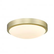 Golden 9128-FM10 BCB-OP - Gabi 10" Flush Mount in Brushed Champagne Bronze with Opal Glass