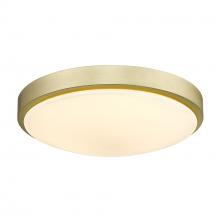 Golden 9128-FM13 BCB-OP - Gabi BCB 13" Flush Mount in Brushed Champagne Bronze with Opal Glass
