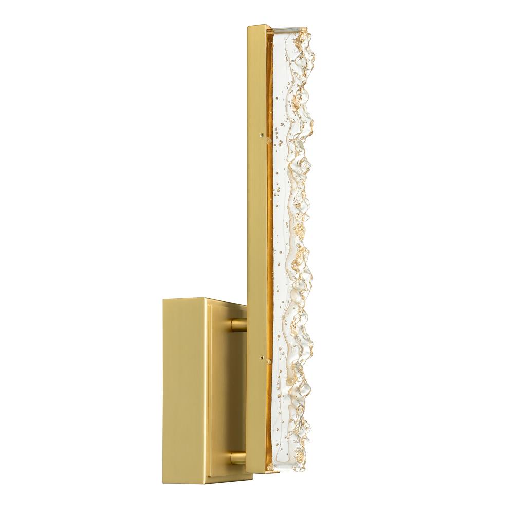 Stagger Integrated LED Brass Wall Light