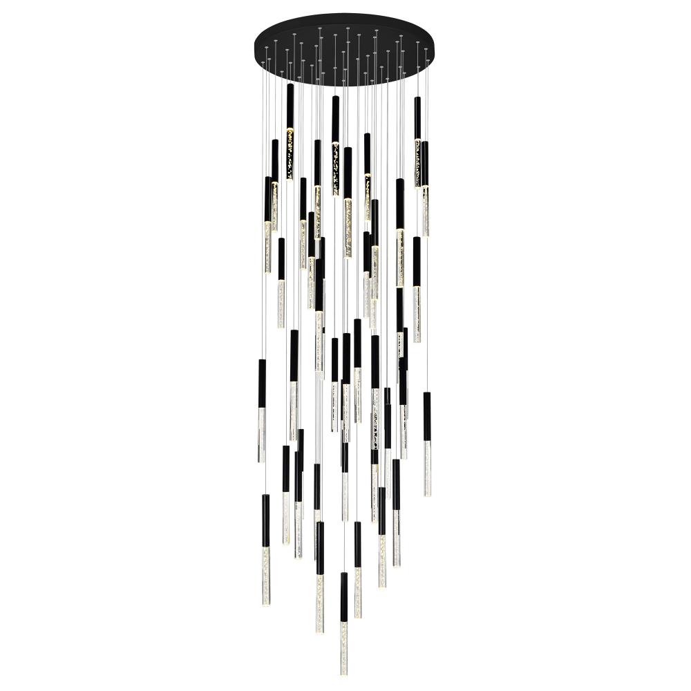 Dragonswatch LED Integrated Chandelier with Black Finish