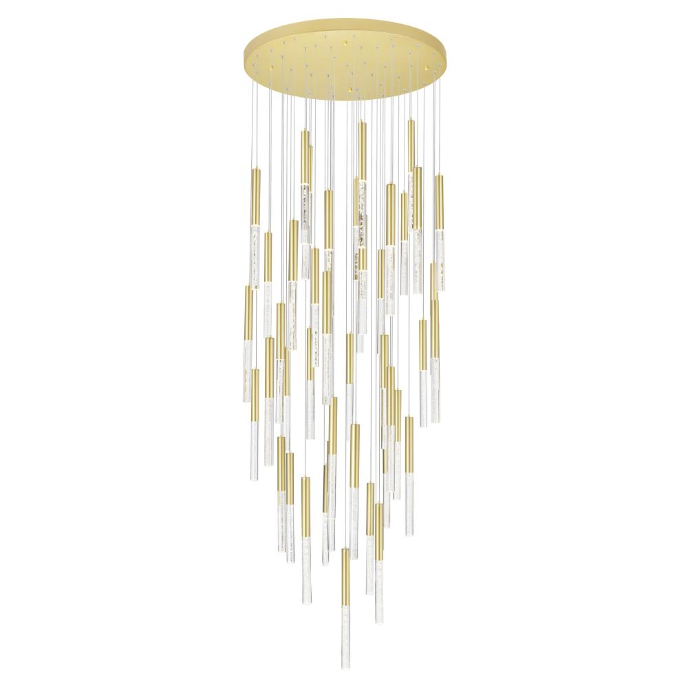 Dragonswatch LED Integrated Chandelier with Satin Gold Finish