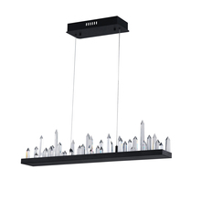 CWI Lighting 1043P45-101-RC - Juliette LED Chandelier With Black Finish