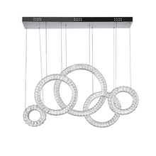CWI Lighting 1046P43-5-601-RC - Celina LED Chandelier With Chrome Finish