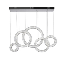CWI Lighting 1046P43-5-601-RC - Celina LED Chandelier With Chrome Finish