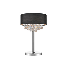 CWI Lighting 5443T14C (Black) - Dash 3 Light Table Lamp With Chrome Finish