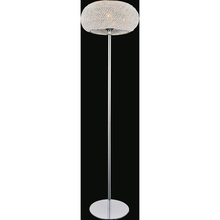 CWI Lighting 5476F16C - Tiffany 1 Light Floor Lamp With Chrome Finish