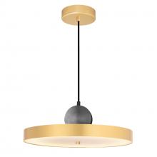 CWI Lighting 1156P16-625 - Saleen LED Pendant With Sun Gold & Black Finish