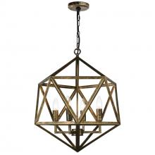 CWI Lighting 9641P20-4-128 - Amazon 4 Light Up Pendant With Antique forged copper Finish