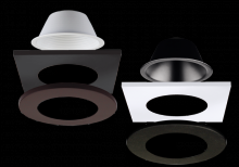 Elco Lighting ERT22SQW - 2" SQR WHITE TRIM FOR FLEXA ELM