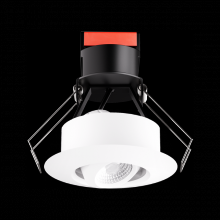 Elco Lighting E1L32F35B - 1" Round Recessed Adjustable Oak Gimbal