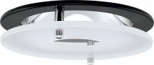 Elco Lighting EL1426W - 4" RFLCTR TRIM W/SUSPENDED FRSTD GLS