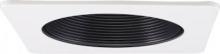 Elco Lighting EL2393BB - 3" PHENOLIC ALL BLK SQUARE BFFL TRIM