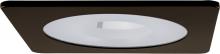 Elco Lighting EL2415W - 4" LV ADJSTBL SQR SHWR TRM W/FRSTD PNHOLE