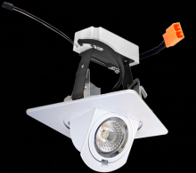 Elco Lighting EL44730DXB - 4" LED SQR ADJSTBL TRIM0-90DEG 0-10V DIM