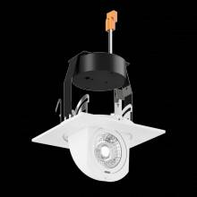 Elco Lighting EL44730W - 4" LED SQR ADJSTBL 0-90DEG 840LMN DIM 3K