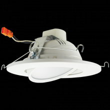 Elco Lighting EL61327W - 6" Round LED Regressed Adjustable Gimbal Insert
