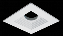 Elco Lighting ELK4716W - 4" SQUARE BAFFLE FOR KOTO SYSTEM