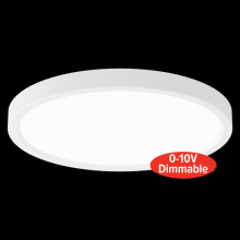 Elco Lighting ELSP63DXCT3B - 6" SLIM PNL RND 0-10V 120-277V DIM 3CCT