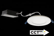 Elco Lighting ERT412CT5W - 4" LED PANEL LIGHT 12W 700LMN 5CCT ADJSTB