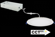 Elco Lighting ERT61DXCT5W - 6" SLM LGT 15W 950LMN DIM 120/277 5CCT