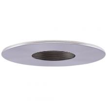 Elco Lighting EL1423BN - DISCON 4" LV BN PINHOLE TRIM W/BLK BFL